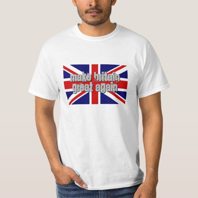 FAÇA a camisa da bandeira t de Union Jack do (Frente)