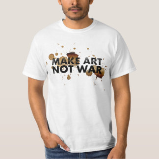 FAÇA a camisa da GUERRA da ARTE NÃO para o homem e