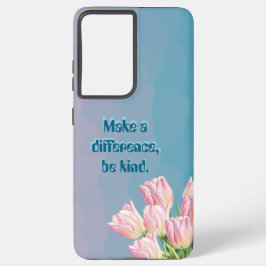 Faça a diferença, seja gentil capa de telefone