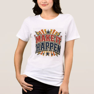 Faça Acontecer Motivacional Inspirador Retro Ty