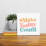 Faça com que hoje conte uma citação inspiradora<br><div class="desc">O azulejo cerâmico "Faça hoje a Cota Inspiracional" é um belo e significativo presente que vai aumentar e inspirar qualquer um que o receber. Como parte de uma coleção de peças de decoração motivacional, essa manutenção serve como um lembrete constante para aproveitar o dia e tirar o máximo proveito de...</div>