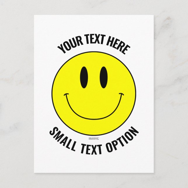 Faça, Crie Seu Próprio Cartão Postal Smilie Sorris (Frente)