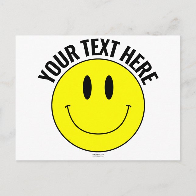 Faça, Crie Seu Próprio Cartão Postal Sorridente Sm (Frente)