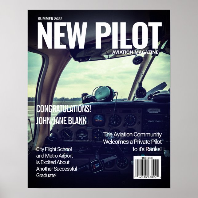 Faça dele seu próprio Poster de Cobrir da Revista (Frente)