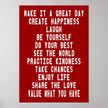Faça dele um Poster Inspirador de Excelente dia