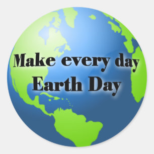 Faça etiquetas de cada Dia da Terra do dia