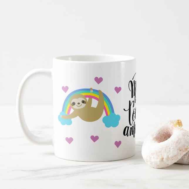 faça hoje a surpresa: Caneca da preguiça (Com Donut)