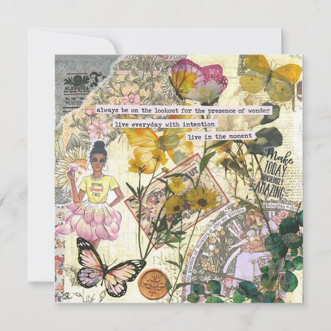 Faça hoje um cartão de saudação flagrante (Frente)