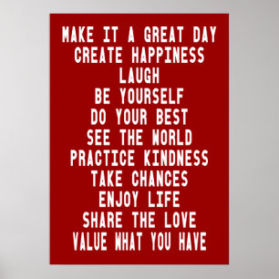 Faça-lhe um poster inspirado do grande dia