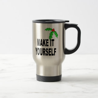 Faça-lhe você mesmo o Natal caneca de viagem