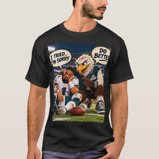Faça Melhor! Camiseta de Fã de Futebol Funny Bird