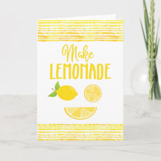 Faça o cartão da limonada