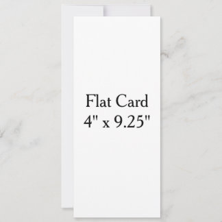 Faça o Seu Próprio Cartão Chato Quadrado 4" x 9.25
