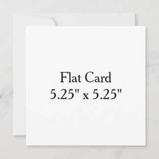 Faça o seu próprio cartão plano 5,25\" x 5 quadrad