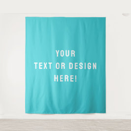 Faça-O Seu - XL Tapeçaria Azul Ciano Personalizado