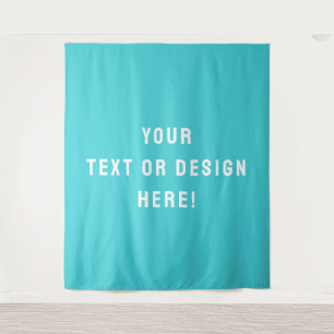 Faça-O Seu - XL Tapeçaria Azul Ciano Personalizado
