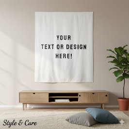 Faça-O Seu - XL Tapeçaria Branca Personalizada