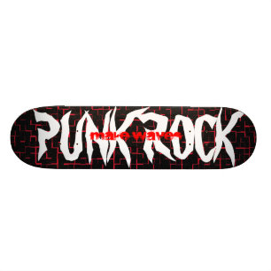 Faça o skate do punk rock das ondas