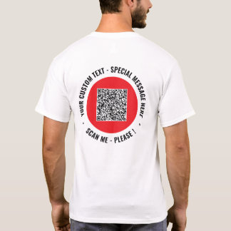Faça o Upload do Seu Código QR Camiseta Personaliz