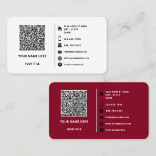 Faça o Upload do Seu Código QR Cartões de Visita A