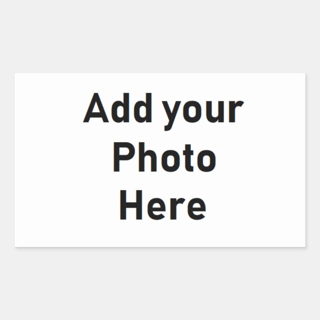Faça seu próprio adesivo de retângulo personalizad (Frente)