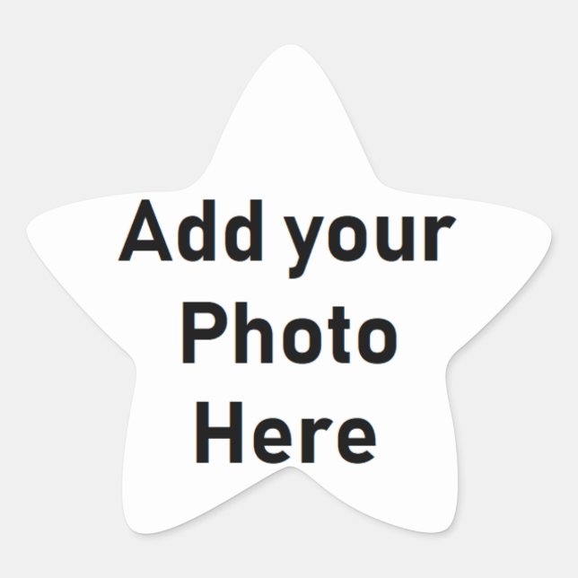 Faça seu próprio adesivo personalizado em forma de (Frente)