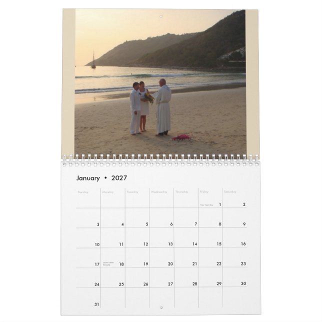 Faça seu próprio calendário de impressão de fotos  (Jan 2027)