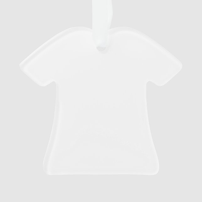 Faça seu próprio camiseta acrílica ornamento dado (Frente)