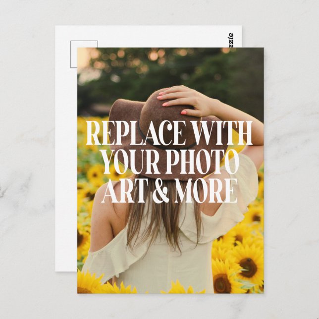 Faça seu próprio cartão postal (Frente/Verso)