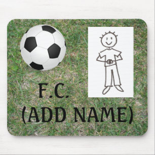 Faça seu próprio clube Mousepad do futebol