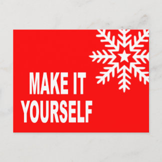 Faça seu próprio convite para o cartão-postal
