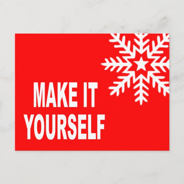 Faça seu próprio convite para o cartão-postal (Frente)