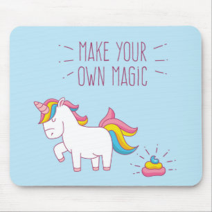 Faça seu próprio Mousepad de Poop do Unicorn má
