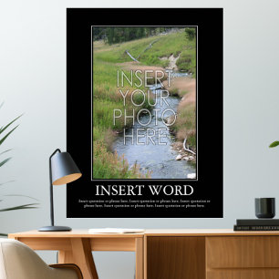 Faça seu próprio poster inspirador