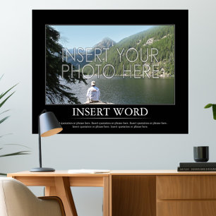 Faça seu próprio poster inspirador