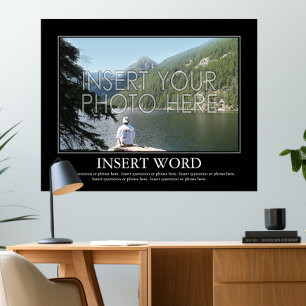 Faça seu próprio poster inspirador