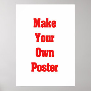 Faça seu próprio poster ou impressão moldado da