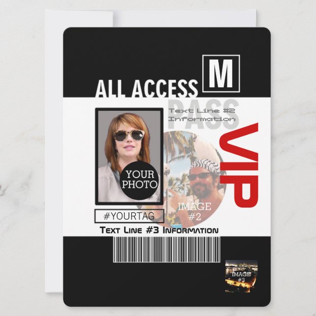 Faça seu próprio VIP passar 8 maneiras de personal (Frente)