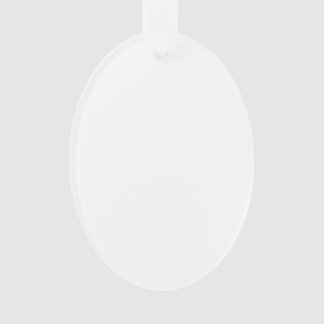 Faça seus próprios ornamentos Oval de acrílicos pe