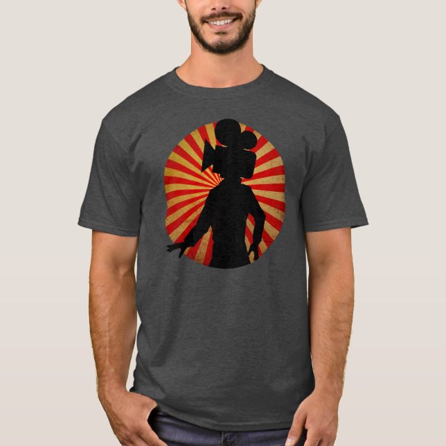 Faça sinal ao homem da cabeça de câmera, camiseta (Frente)