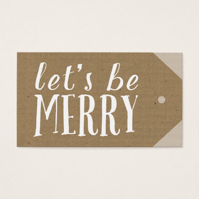 Faça sua própria etiqueta de feriado (Frente)