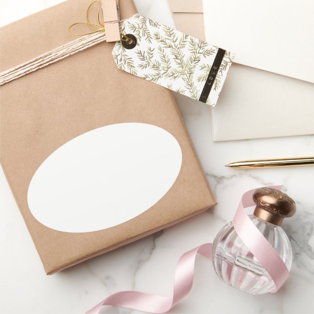 Faça sua própria personalização de adesivos Oval (Presentear)