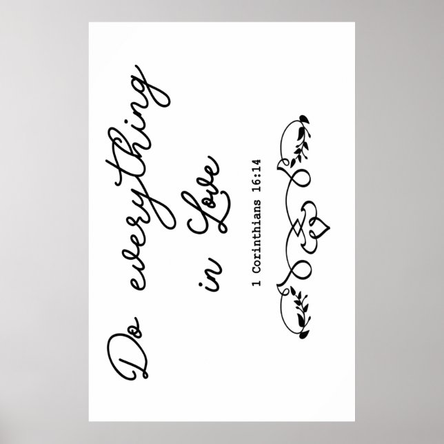 Faça tudo no Love Poster (Frente)