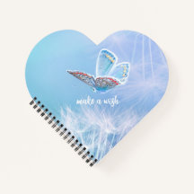 Faça um Dandelion e um Noteboo-Design de Borboleta