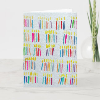 Faça um desejo! Cartão de Vela de Aniversário