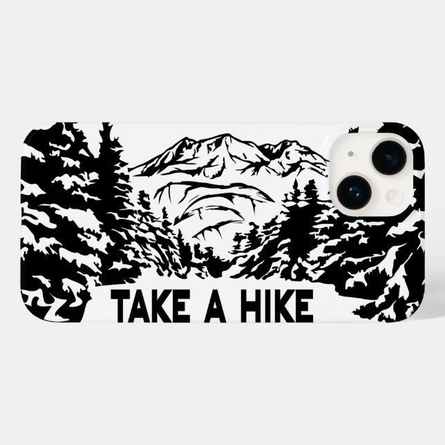 Faça uma citação de Hike, paisagem monocromática d (Verso (horizontal))