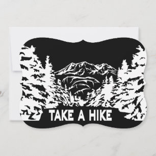 Faça uma citação de Hike, paisagem monocromática d