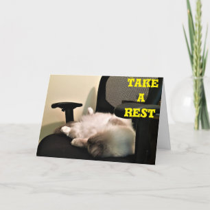 Faça uma pausa, cartão