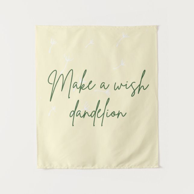 Faça uma tapeçaria Wish Dandelion (Frente)