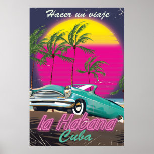 Faça uma Viagem para Cuba pôster reto 1985
